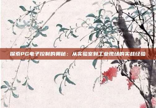探索PG电子控制的奥秘：从实验室到工业现场的实战经验